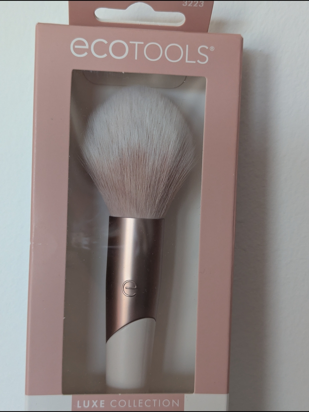 ecotools Luxe Collection Plush Powder Brush - Rose Gold, Pink, White - Picture 2 of 3